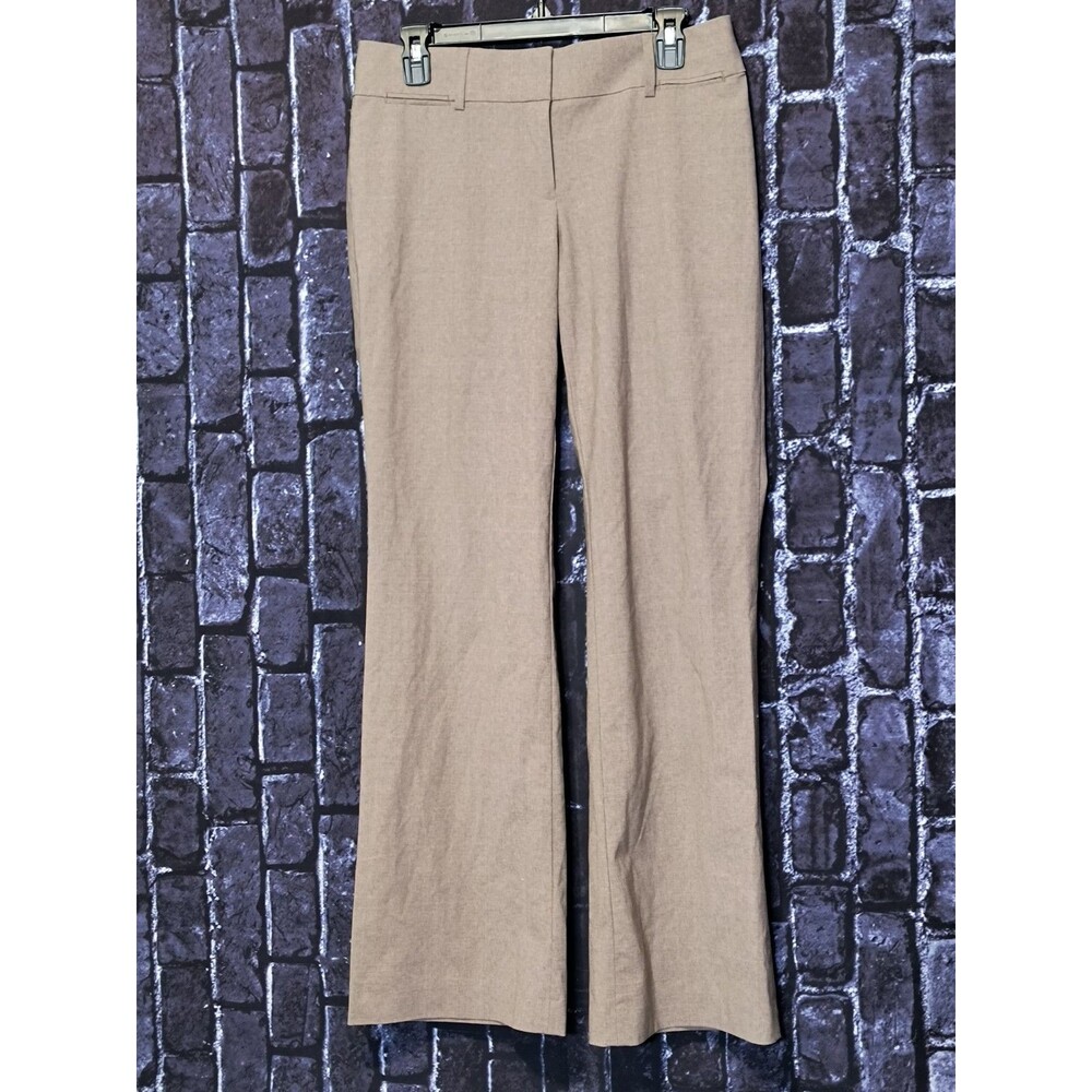 Ann Taylor LOFT Marisa Trouser Pants Womens Size 4 Taupe Brown Stretch Flare Leg